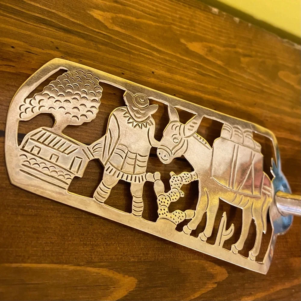 Taxco Mexico Antique Sterling Silver Fish Knife Server